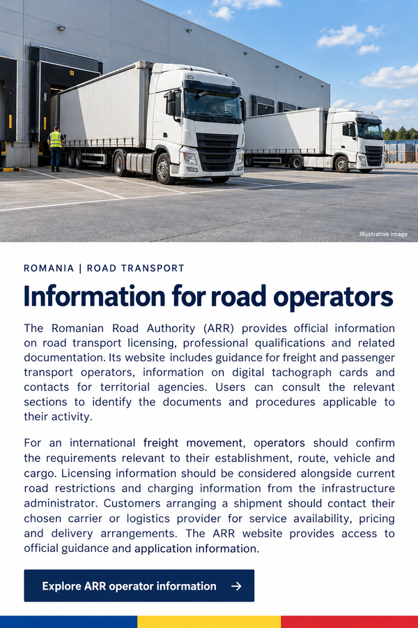 ARR operator information